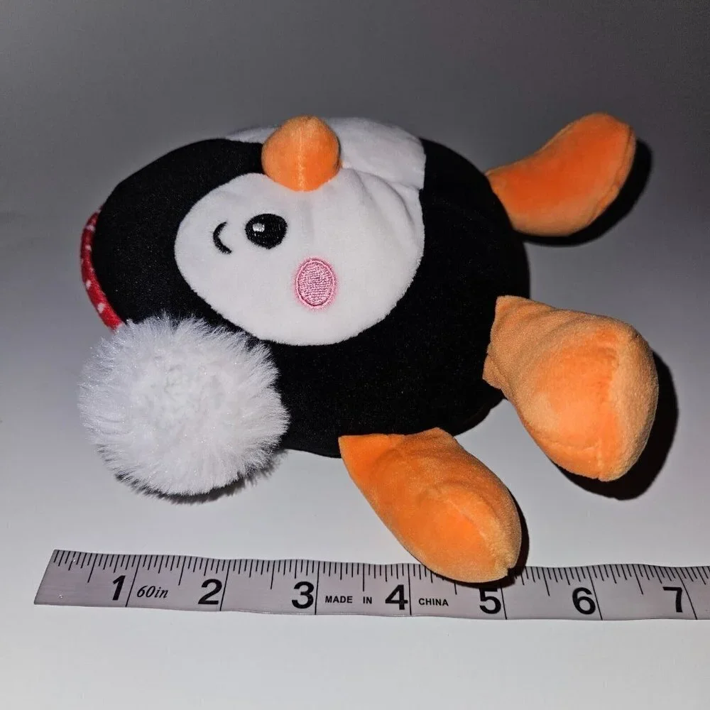 Black Penguin Plush Red White Earmuffs Stuffed Animal Toy Lovey Holiday Walmart